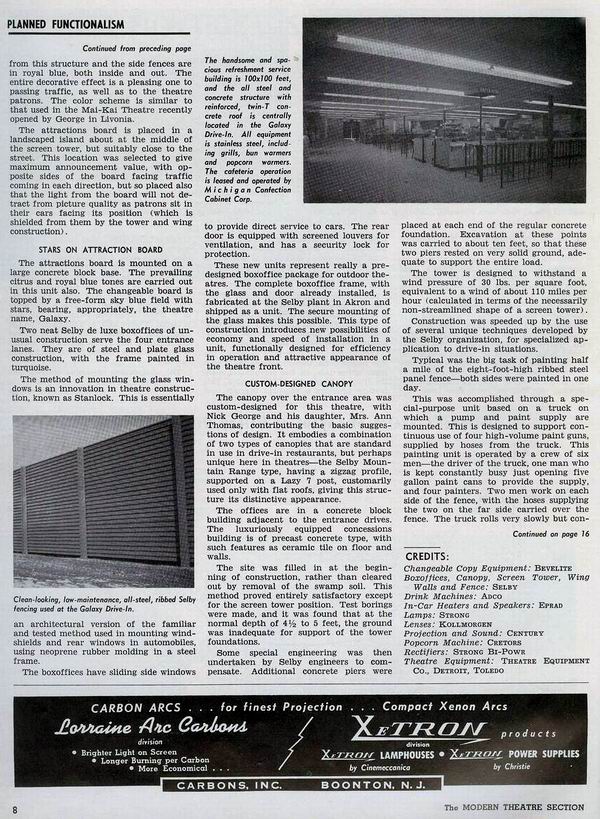 Galaxy Drive-In Theatre - From Box Office And Ron Gross (newer photo)